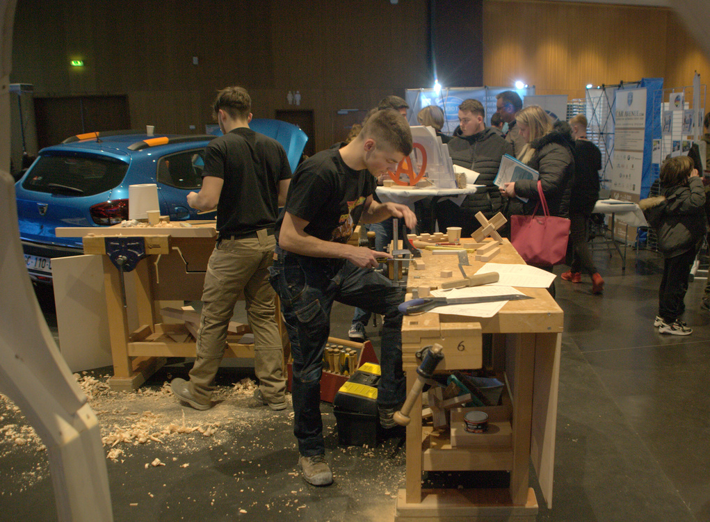 Soirée de l'apprentissage 2023 - Démonstrations menuiserie par les apprentis