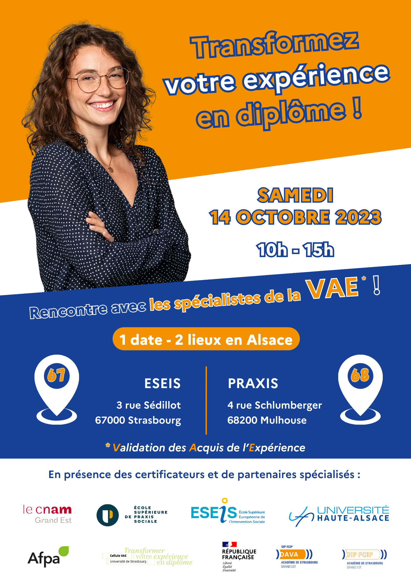 affiche promotion de la VAE 14 10 2023