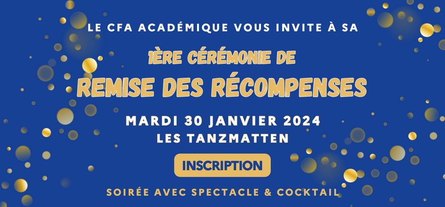 Invitation Cérémonie CFA académique 2024