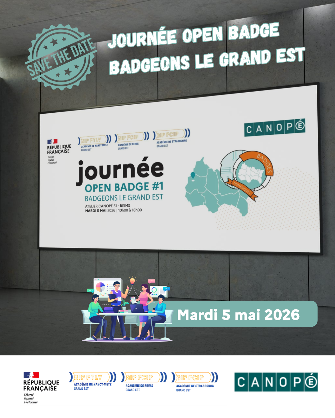 Découvrez la Journée Open Badge organisée par Réseau Canopé Grand Est et les GIP de la Région académique Grand Est.